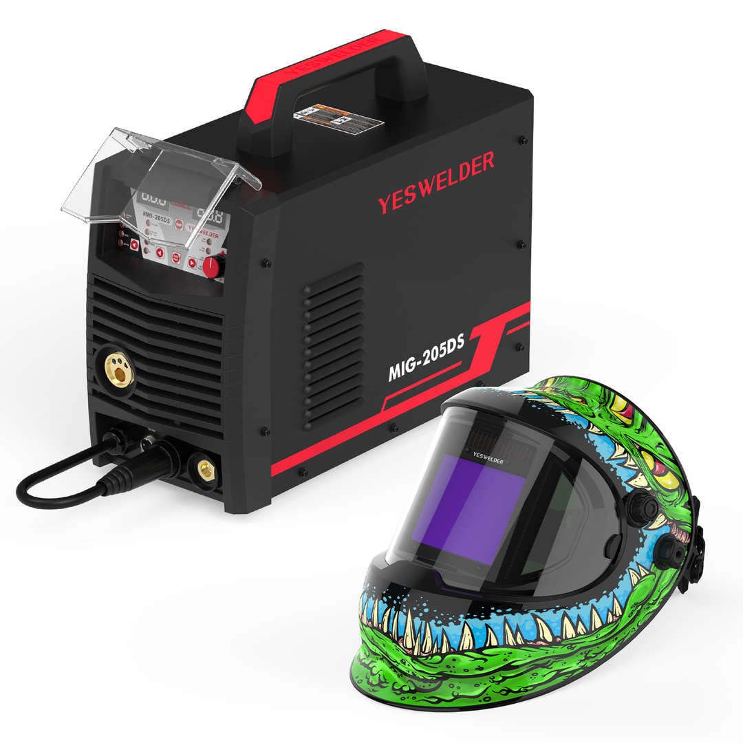 MIG-205DS-B welder and Q800D-ME helmet bundle