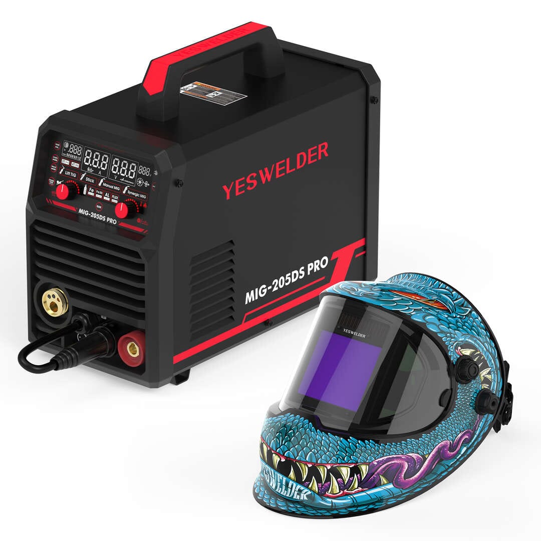 LYG-Q800D-SK Ellie J Customize Monster Graphic Auto-Darkening Welding Helmet Business & Industrial > Work Safety Protective Gear > Welding Helmets YesWelder Helmet+MIG-205DS MIG Welder